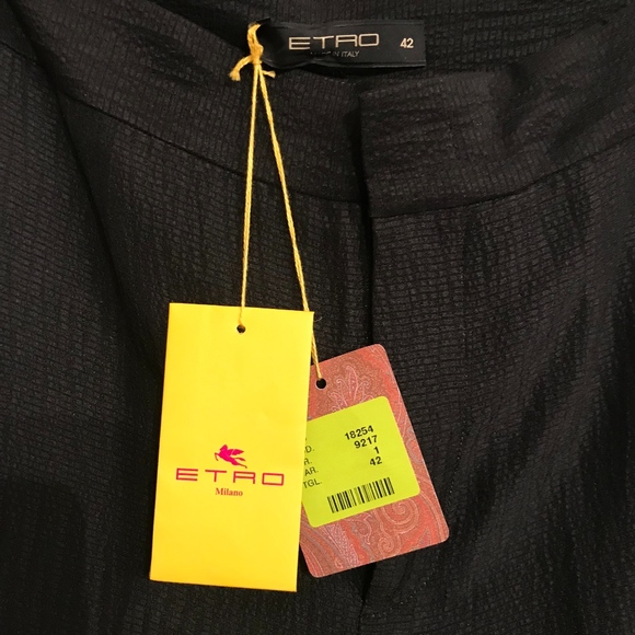 Etro IT 42 / US 6 Printed Silk Wide Leg Pants BNWT - Picture 5 of 6